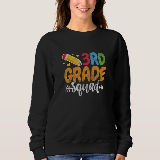 Distortion des dritten Studentenstiftes Sweatshirt (Vorderseite)
