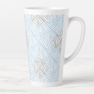 Distortion Wireframe 10 BBK.W White BG Milchtasse