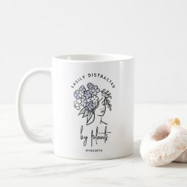 Distracted Gardener Floral Cute Plant Personalized Kaffeetasse