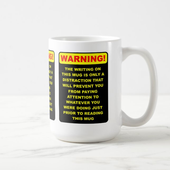 Distraction Funny Mug Tasse (Rechts)