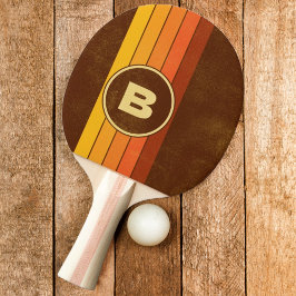 Distresierte Vintage Stilstreifen mit anfänglichen Tischtennis Schläger