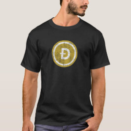 Distresiertes Dogecoin-Logo - T - Shirt von Münzbi