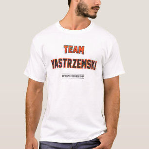 Distresiertes Team Yastrzemski Proud Familienname  T-Shirt