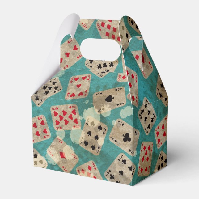 Distresiertes Wonderland Alice Pattern Geschenkschachtel (Vorderseite)