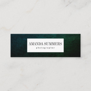 Distress Green Mini Visitenkarte