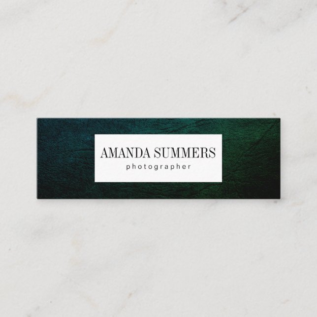 Distress Green Mini Visitenkarte (Vorderseite)