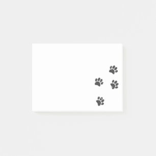Distresse Dog Paw Tracks Postit Notes Post-it Klebezettel