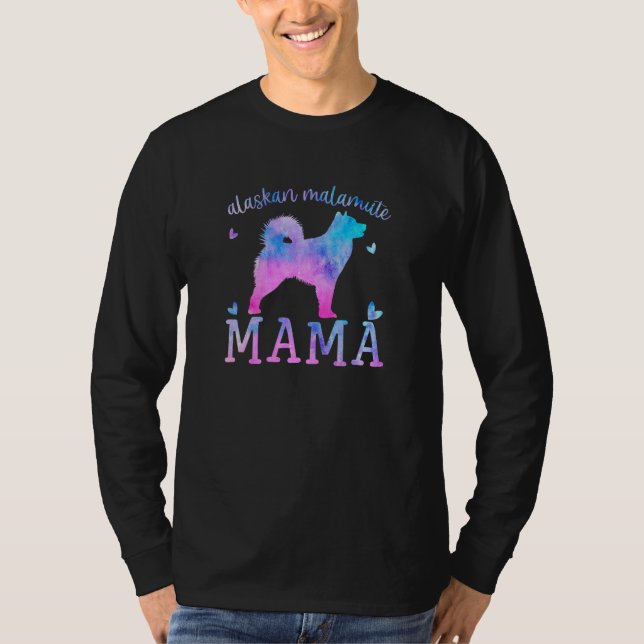 Distressed Alaskan Malamute  Mom Mother s Day T-Shirt (Vorderseite)
