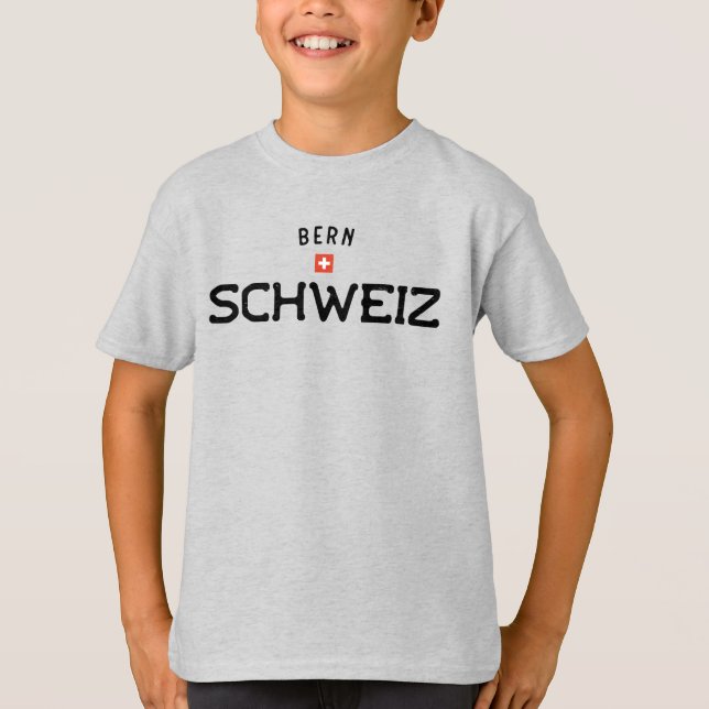 Distressed Bern Schweiz (Schweiz) T-Shirt (Vorderseite)