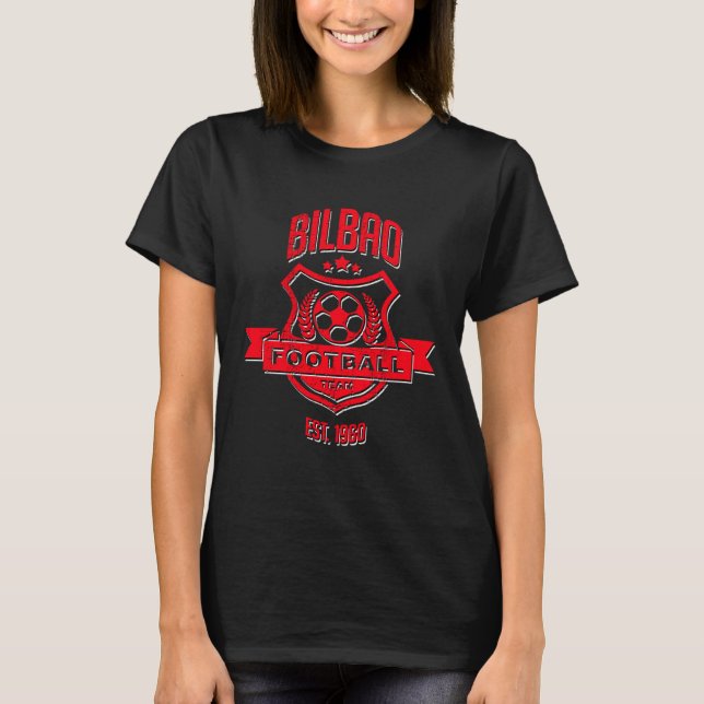 Distressed Bilbao Spain Gameday Athletic Soccer Fa T-Shirt (Vorderseite)