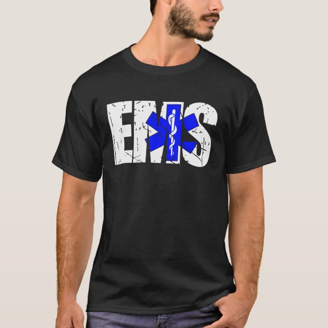 Distressed EMS  911 Emergency Medical Services T-Shirt (Vorderseite)