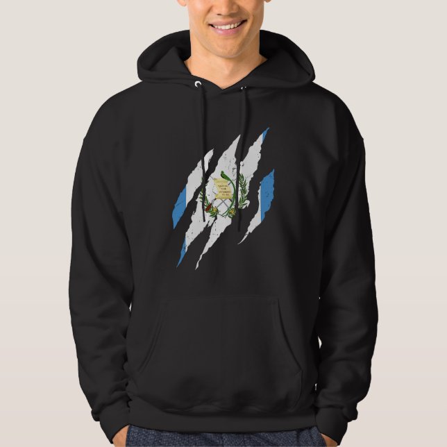 Distressed Flag of Guatemala Citizenship Chapin Gu Hoodie (Vorderseite)