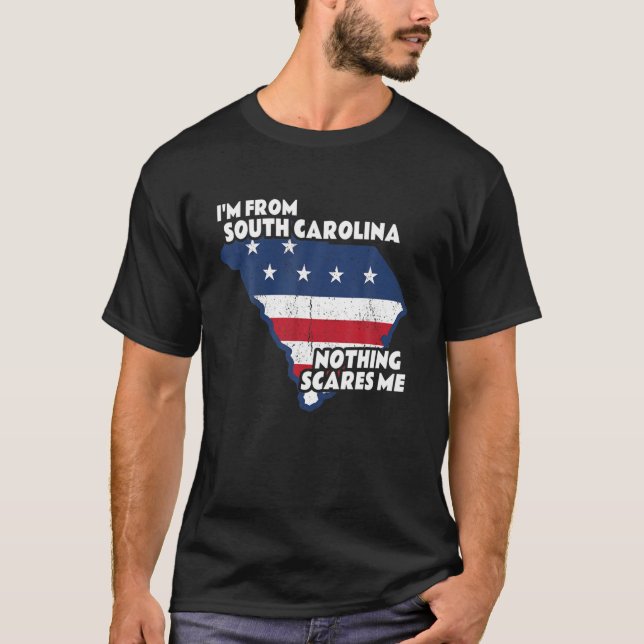 Distressed I'm From South Carolina State Nothing S T-Shirt (Vorderseite)