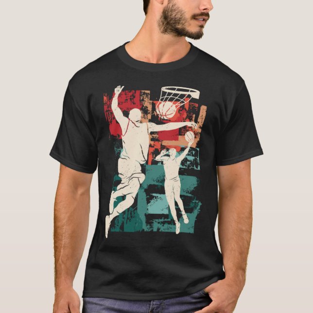 Distressed Look Basketball T-Shirt (Vorderseite)