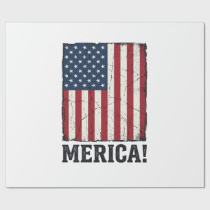 Distressed Merica Flagge Patrioten Vector-Shirt-De Geschenkpapier