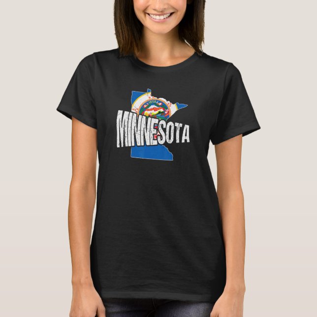Distressed Minnesota T-Shirt (Vorderseite)
