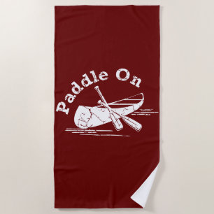 Distressed Paddle on Design - Men's Basic Dark T-S Strandtuch