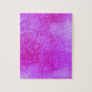 Distressed Purple Mandala Pattern Puzzle