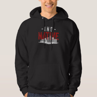 Distressed Style Indianapolis Einheimischer Heimis Hoodie