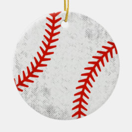 Distressed Vintage Baseball Retro Athletic Style Keramik Ornament
