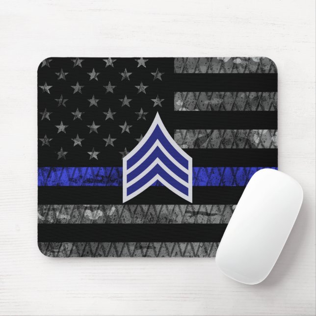 Distressive Markierung für sergeant Streifen dünn  Mousepad (Mit Mouse)