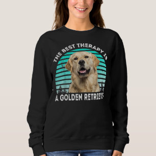 Distressive Retro Vintag Golden Retriever Hunde Ma Sweatshirt