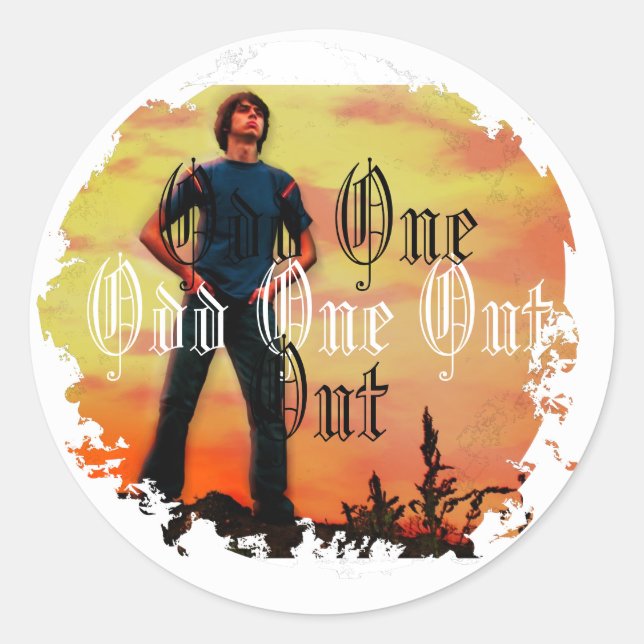 Distressive Round Stickers (Vorderseite)