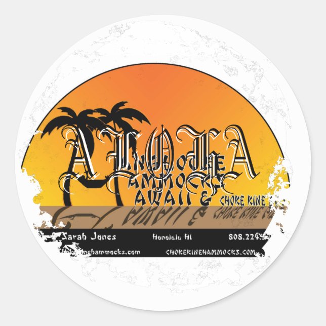 Distressive Round Stickers (Vorderseite)