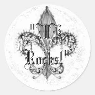Distressive Round Stickers