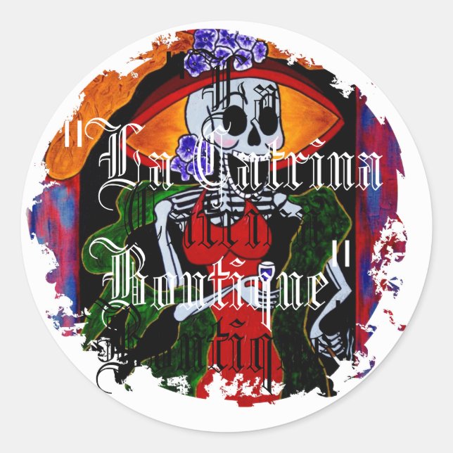 Distressive Round Stickers (Vorderseite)