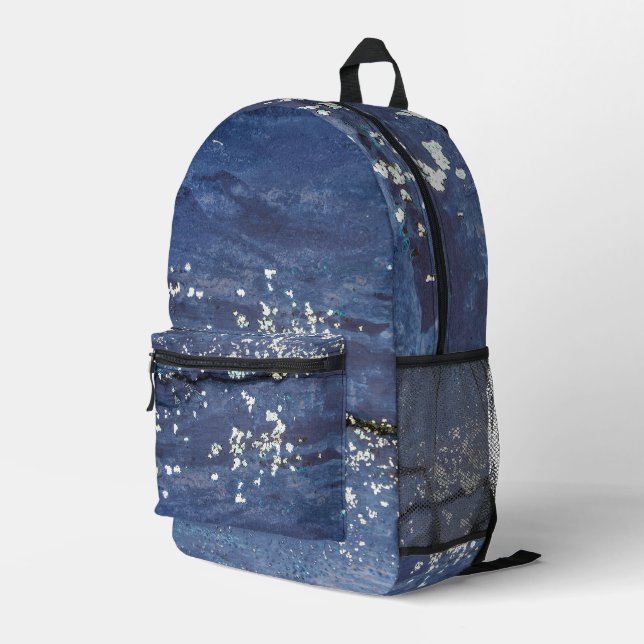 Distrestierte Farbe Abstrakt Bedruckter Rucksack (Rückseitige Ecke Rechts)