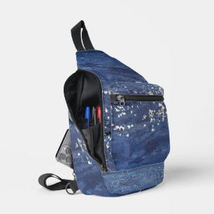 Distrestierte Farbe Abstrakt Crossbody Bag