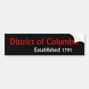District of Columbia Established Autoaufkleber