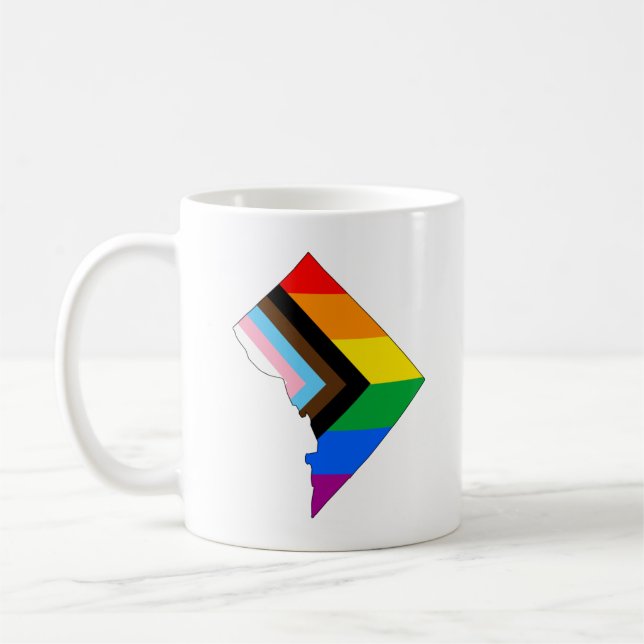 District of Columbia Pride LGBTQ Pride Kaffeetasse (Links)