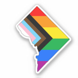 District of Columbia Pride LGBTQ Stolz Aufkleber