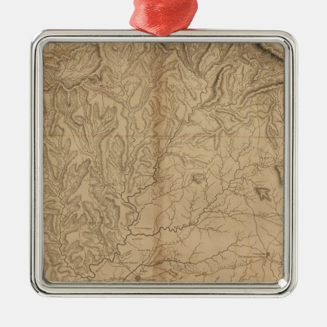 Distrikt Pendleton, South Carolina Silbernes Ornament (Vorne)
