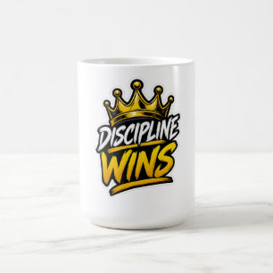 Disziplin gewinnt Krone Motivations-Gym-Workout-De Kaffeetasse