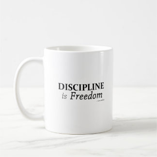 Disziplin ist Freiheit Kaffeetasse