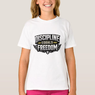 Disziplin ist Freiheit – Motivierendes Design T-Shirt