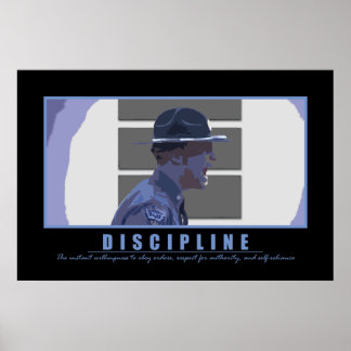 Disziplin Poster