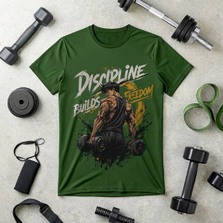 Disziplin schafft Freiheit Gym T-Shirt | Motivatio