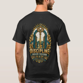 Disziplin schafft Freiheit Schlüssel Motivations-T T-Shirt