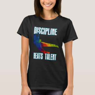 Disziplin schlägt Talent Taekwondo Karate T-Shirt