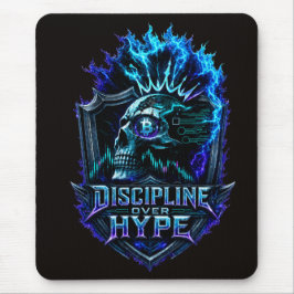 Disziplin statt Hype Bitcoin Krypto-Mentalität Des Mousepad