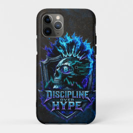 Disziplin statt Hype Blue Grunge Bitcoin Case-Mate iPhone Hülle