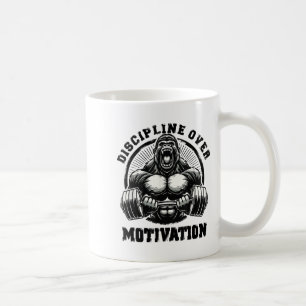 Disziplin statt Motivation Gewichtheben Zitate G Kaffeetasse