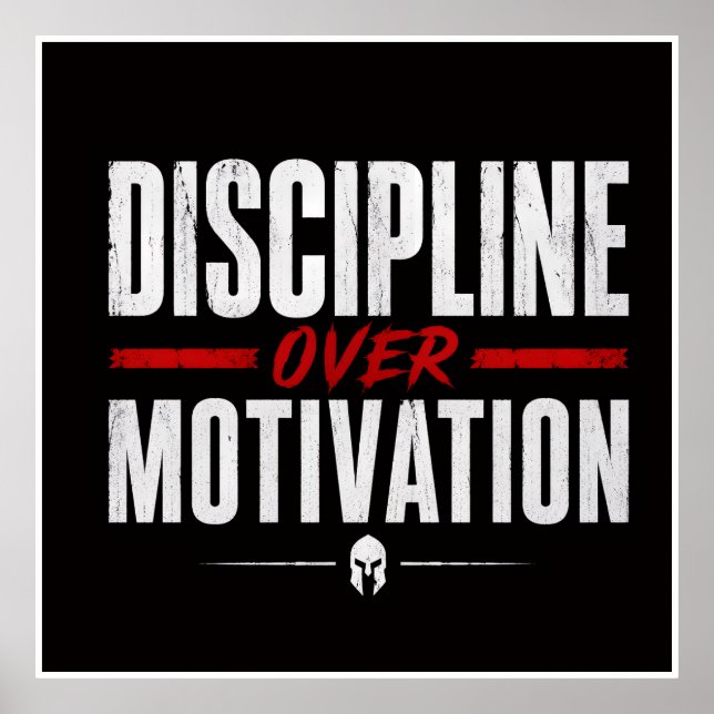 Disziplin statt Motivation  Poster (Vorne)