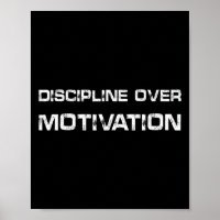 Disziplin über Motivation Gym Workout T-Shirt Gewi