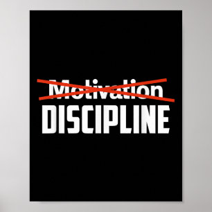 Disziplin über Motivation Sigma Grindset Resist S Poster