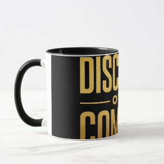 Disziplin-vor-Komfort-Tasse – Minimalistisches Sch Tasse